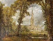 John Constable Die Kathedrale von Salisbury vom Garten des Bischofs aus gesehen painting